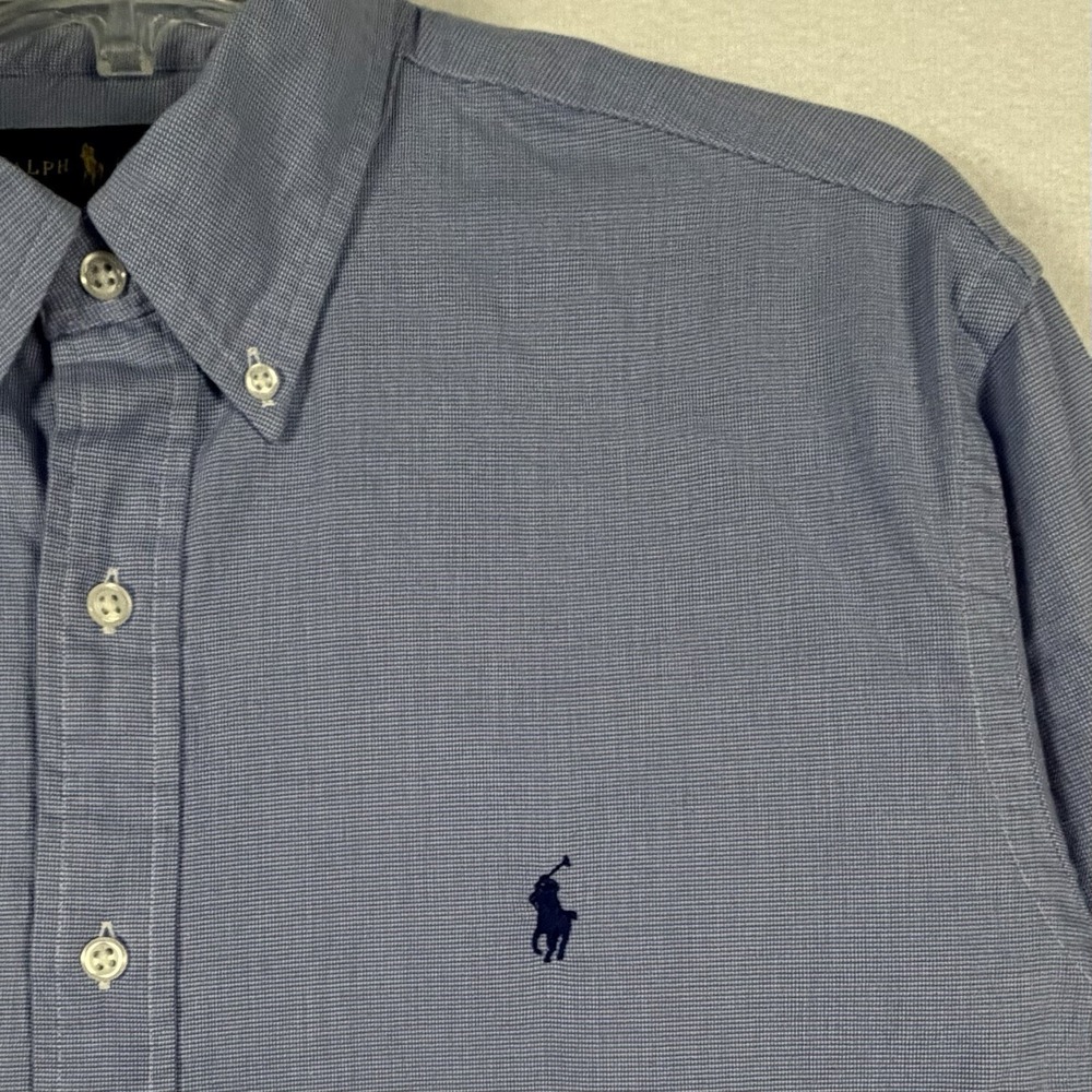 Ralph Lauren Men's Classic‎ Fit Light Blue Cotton Button Up XL 16.5 32/33